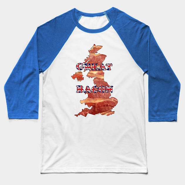 Great Bacon Baseball T-Shirt by Justwillow